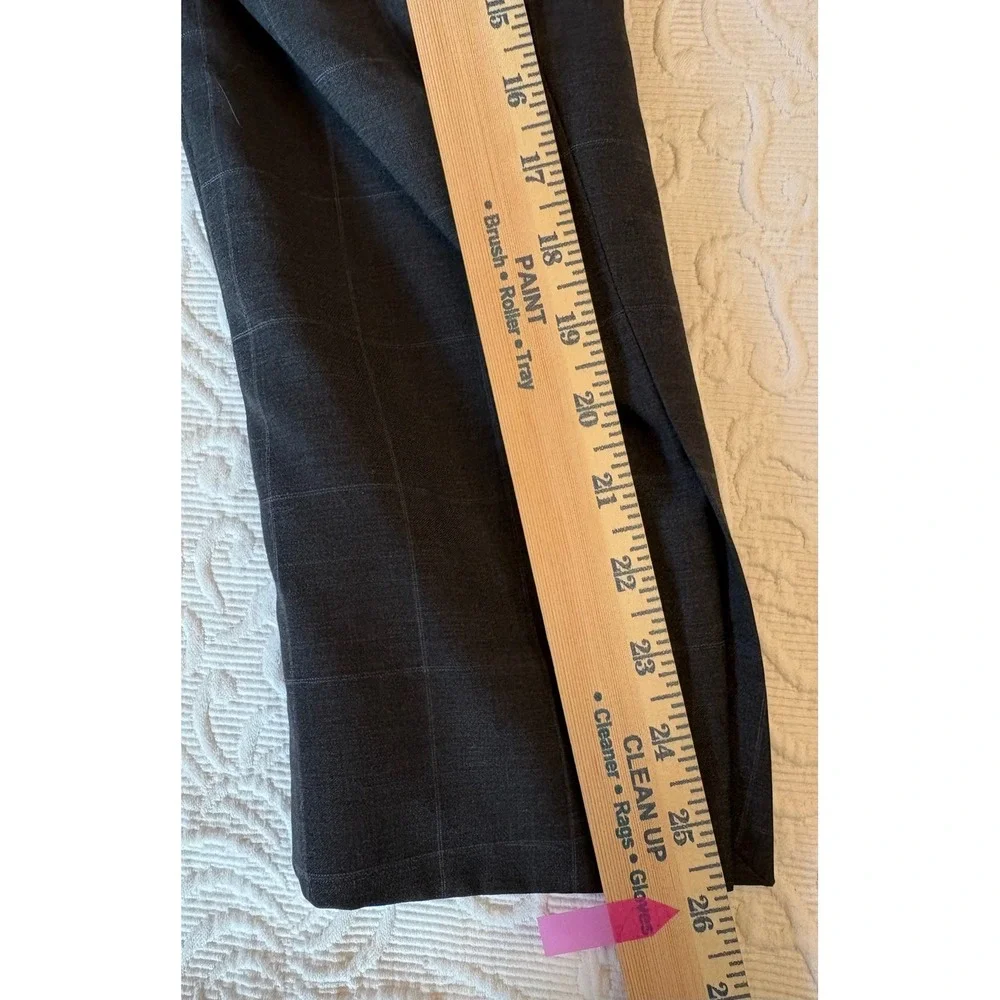 JOS A BANK Mens Charcoal Plaid 100%‎ Wool Sport Coat Blazer Jacket 40L